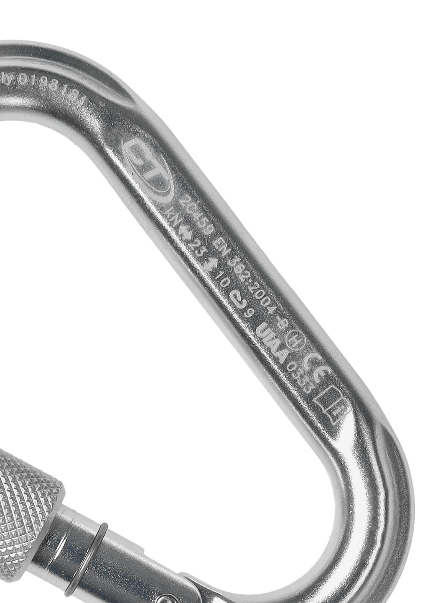 Karabinek Wspinaczkowy Climbing Technology Snappy CF SG (Screw Gate) - silver 4/4