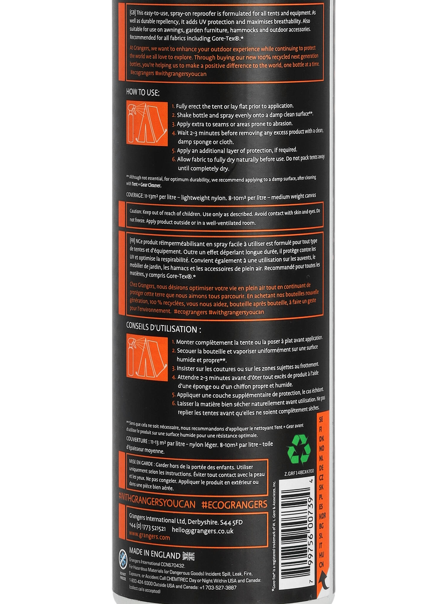 Impregnat do ekwipunku Grangers Tent and Gear Repel 500ml 4/4