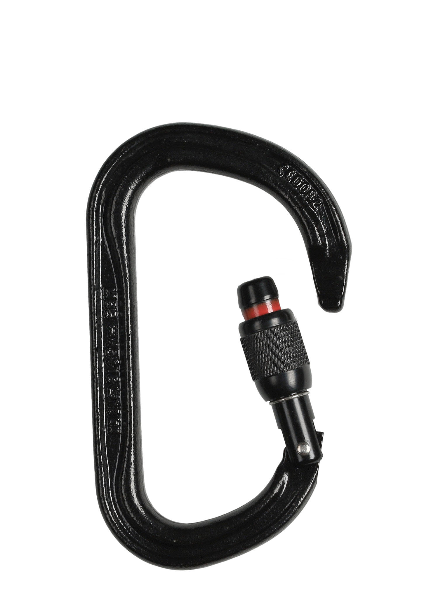 Petzl Vulcan mousqueton acier noir asymétrique verrou Screw‑Lock 29 mm Keylock 2/6
