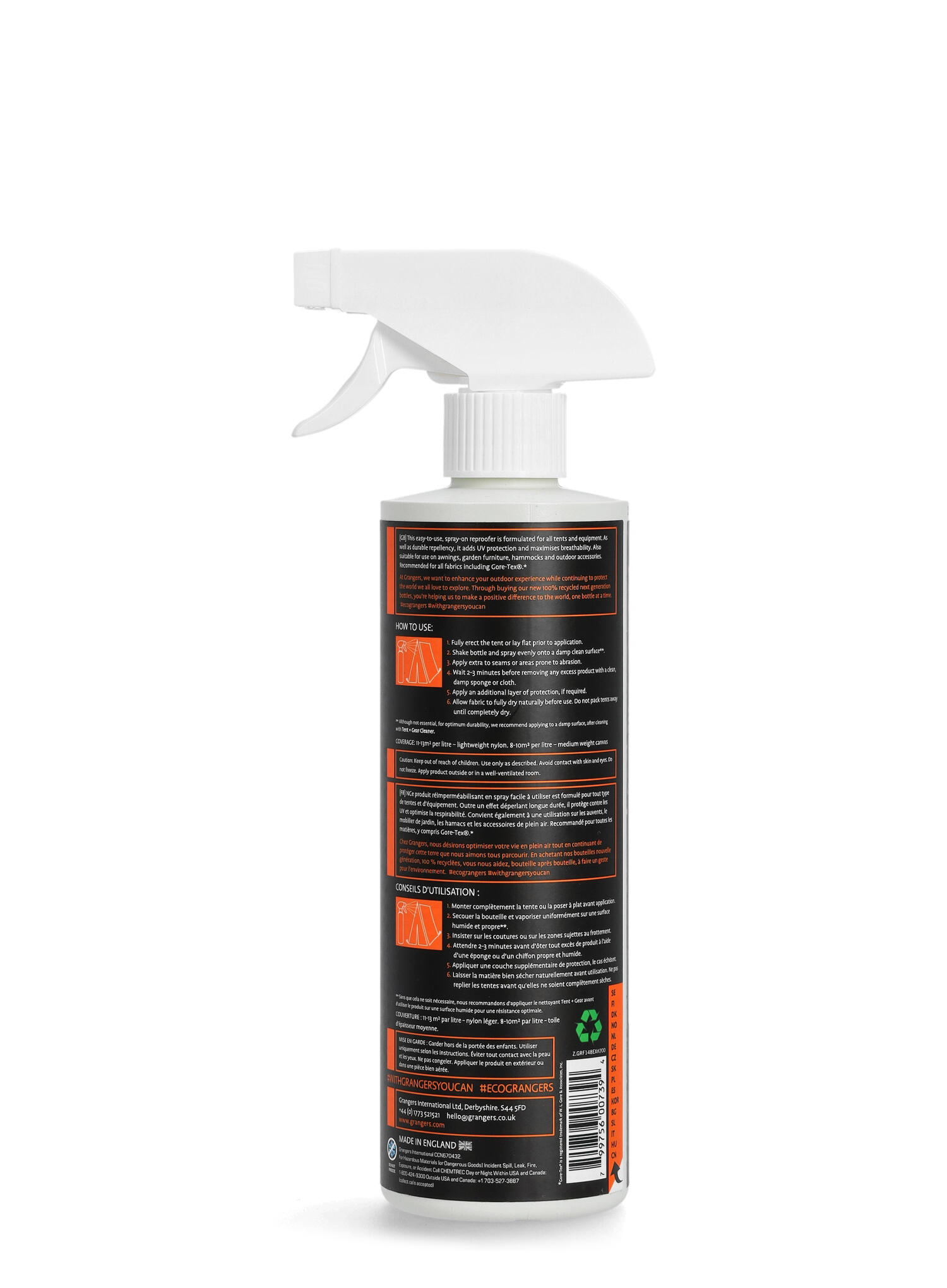 Impregnat do ekwipunku Grangers Tent and Gear Repel 500ml 2/4