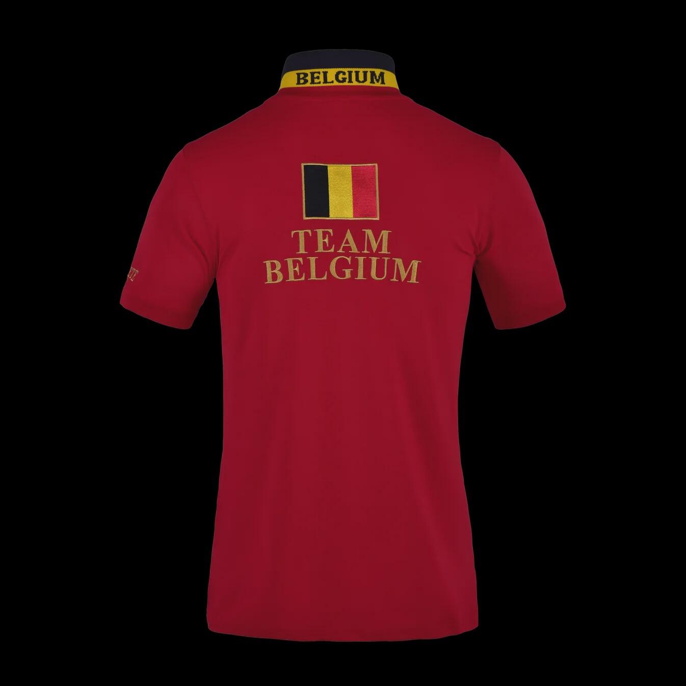 KINGSLAND Paardrijden - Unisex -  Red Tango - -fleurus Equibel Mens Polo Pique