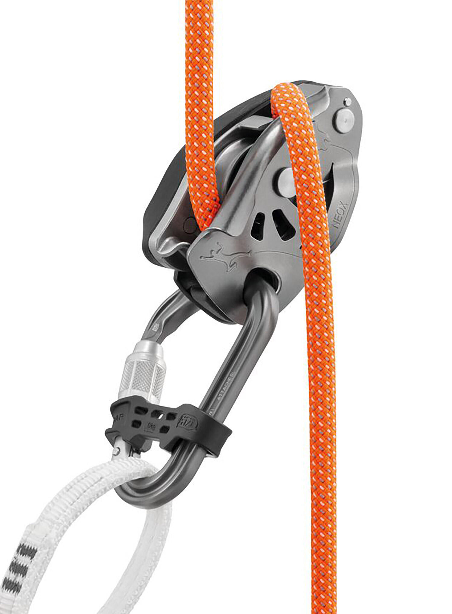Mosquetón Petzl ATTACHE BAR Screw-Lock aluminio gris 100x70mm 5/5