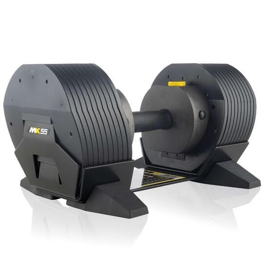 Haltères réglables 4,5 - 24,9 KG - poignée en caoutchouc - MX55