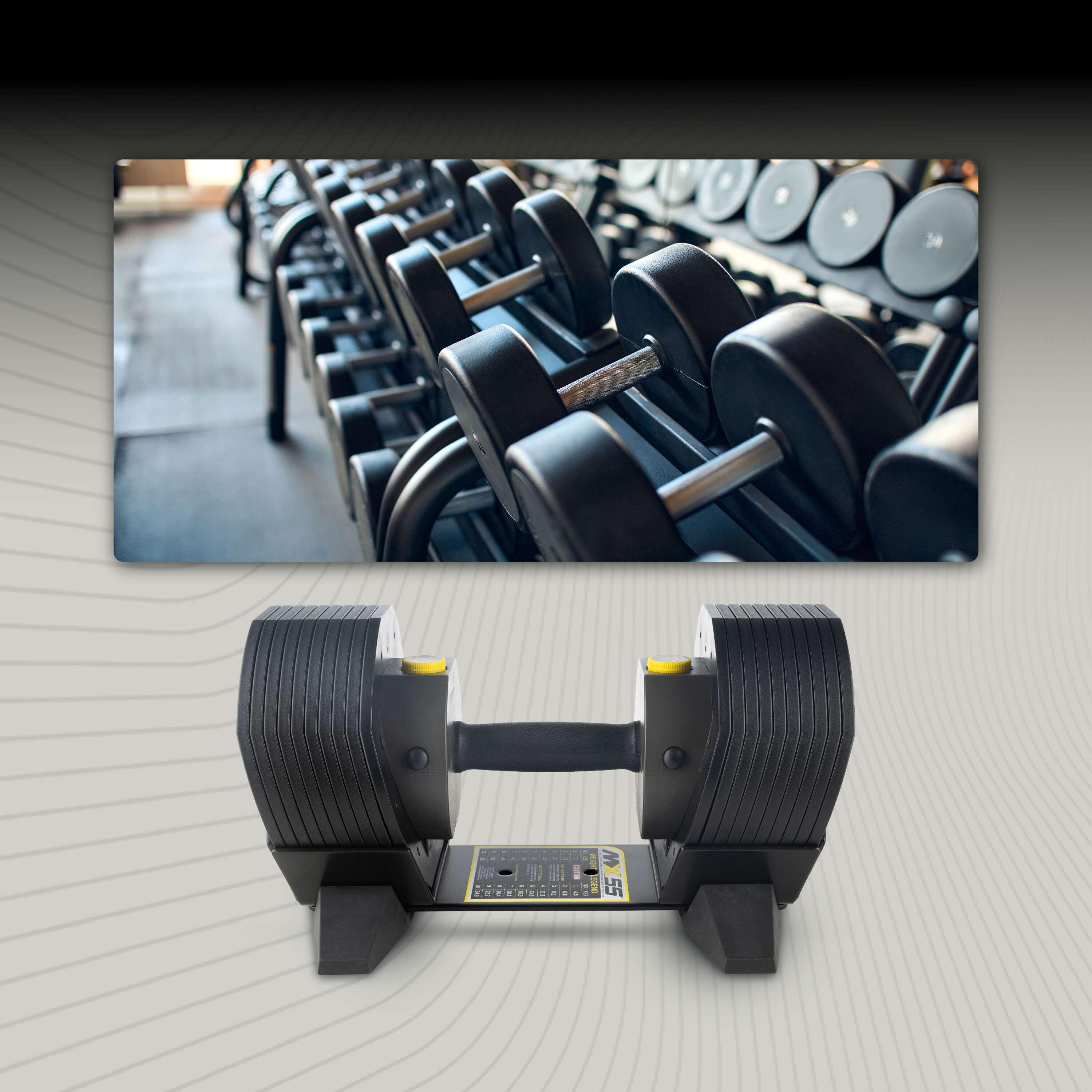 Manubri -  4,5 - 24,9 KG - Set di manubri con presa ruvida - MX55 6/7