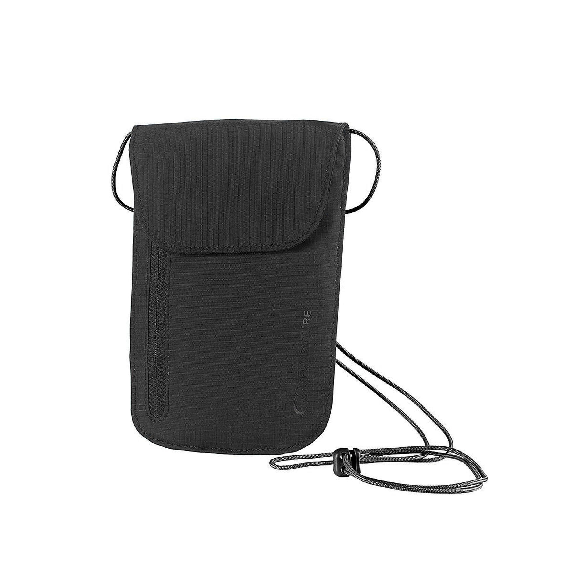 Lifeventure - Étui Poitrine Étanche Lifeventure Wallet Léger Sangle Ajustable - Portefeuille - Noir - Taille Unique - Decathlon