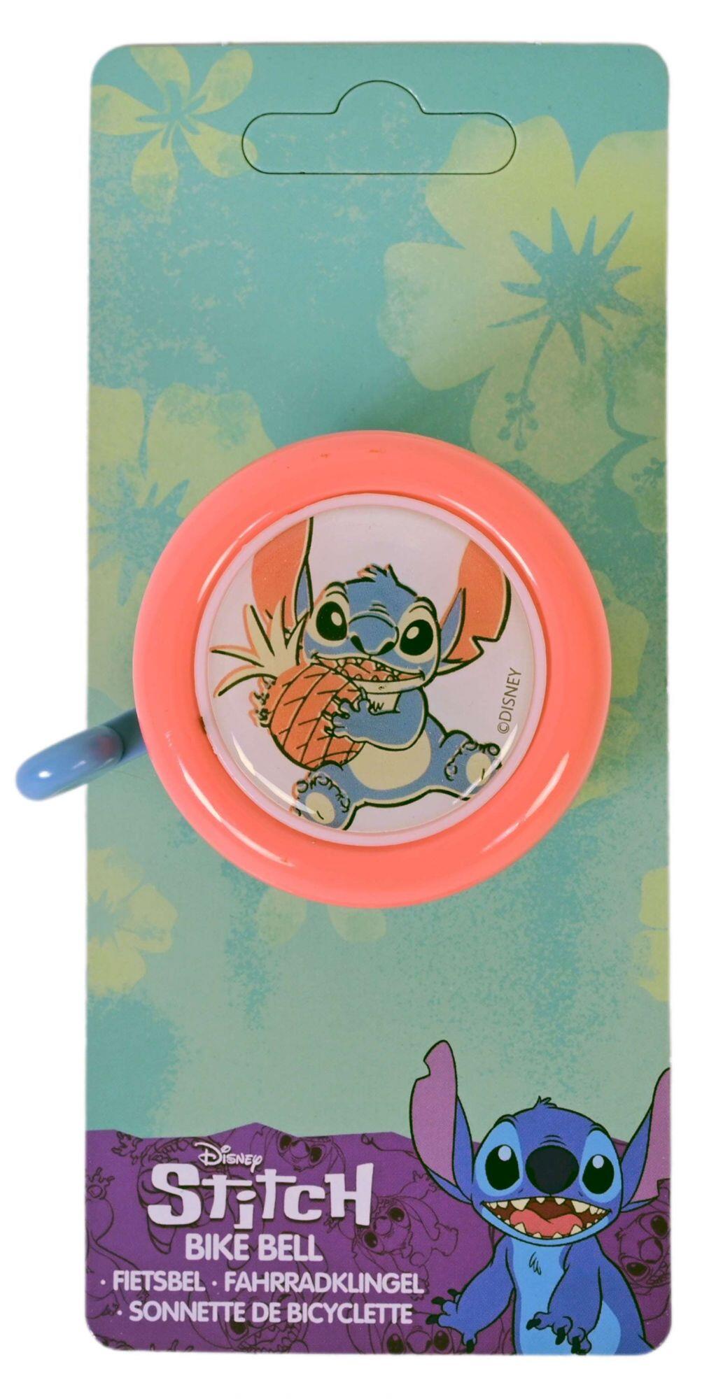 Disney Stitch Bicycle Bell - Coral Pink and Blue 3/6