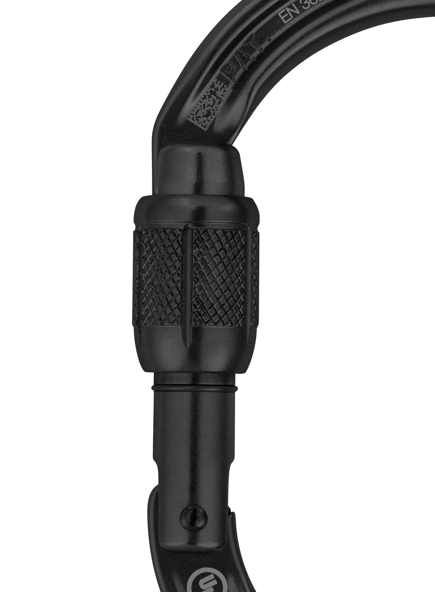 Petzl Am'D M34A SLN Mousqueton alu noir ScrewLock Keylock H-profile 2/2