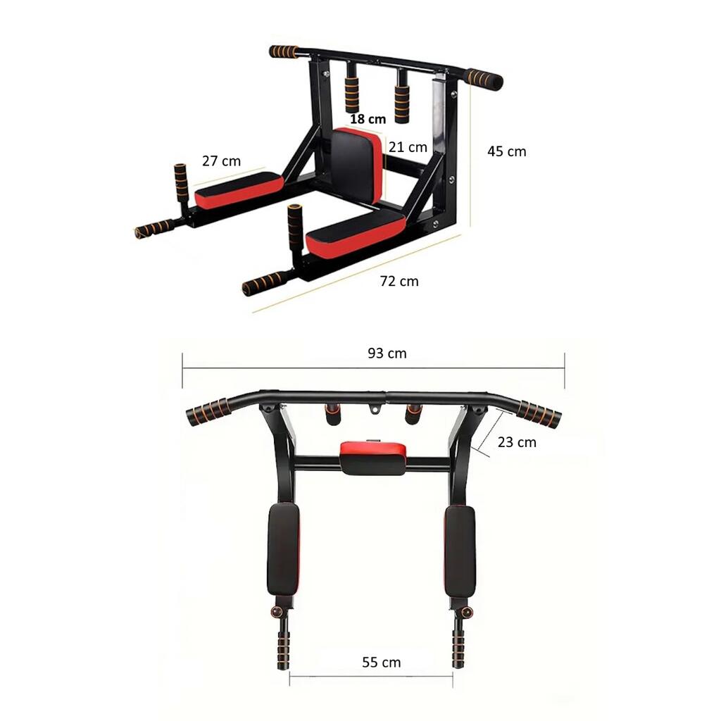 Multi-Grip Optrekstang voor aan de Muur FF 3/7