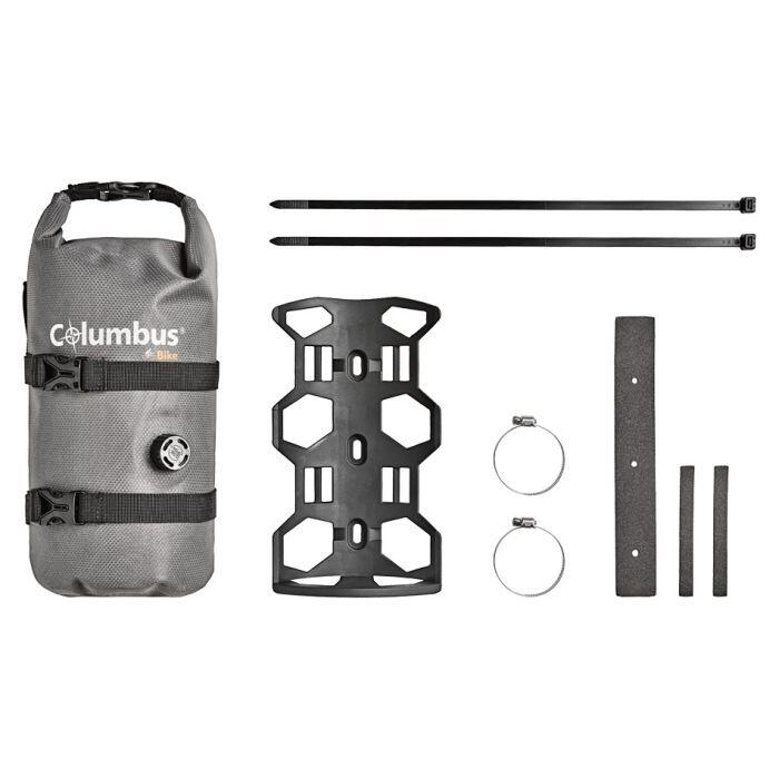 Sacoche de Fourche Étanche 3l Avec Support Columbus Gris 1/5