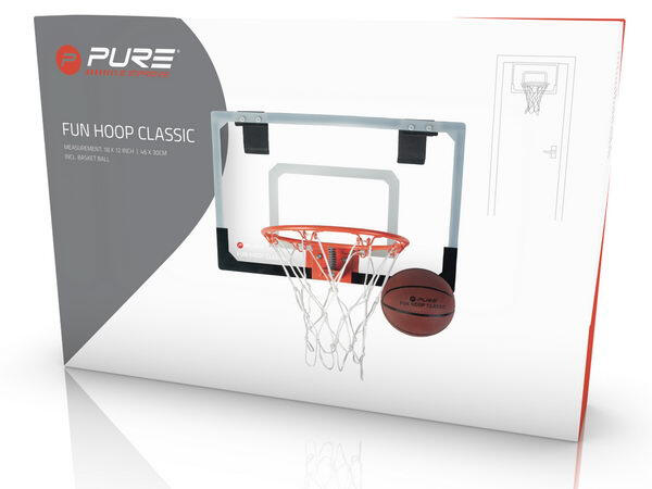 Panier de basket Pure2improve Fun Hoop Classic panneau 46x30 cm 3/7