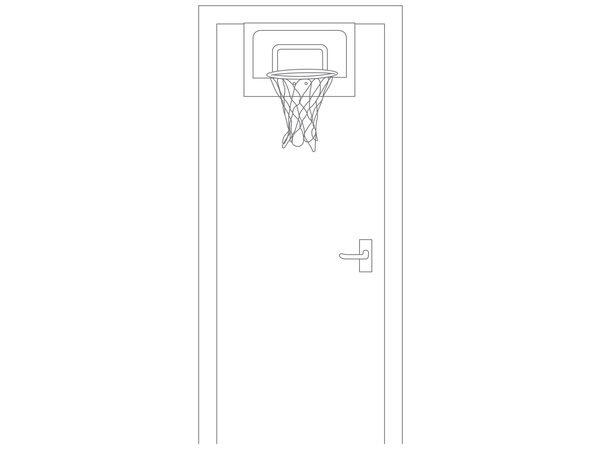Panier de basket Pure2improve Fun Hoop Classic panneau 46x30 cm 4/7