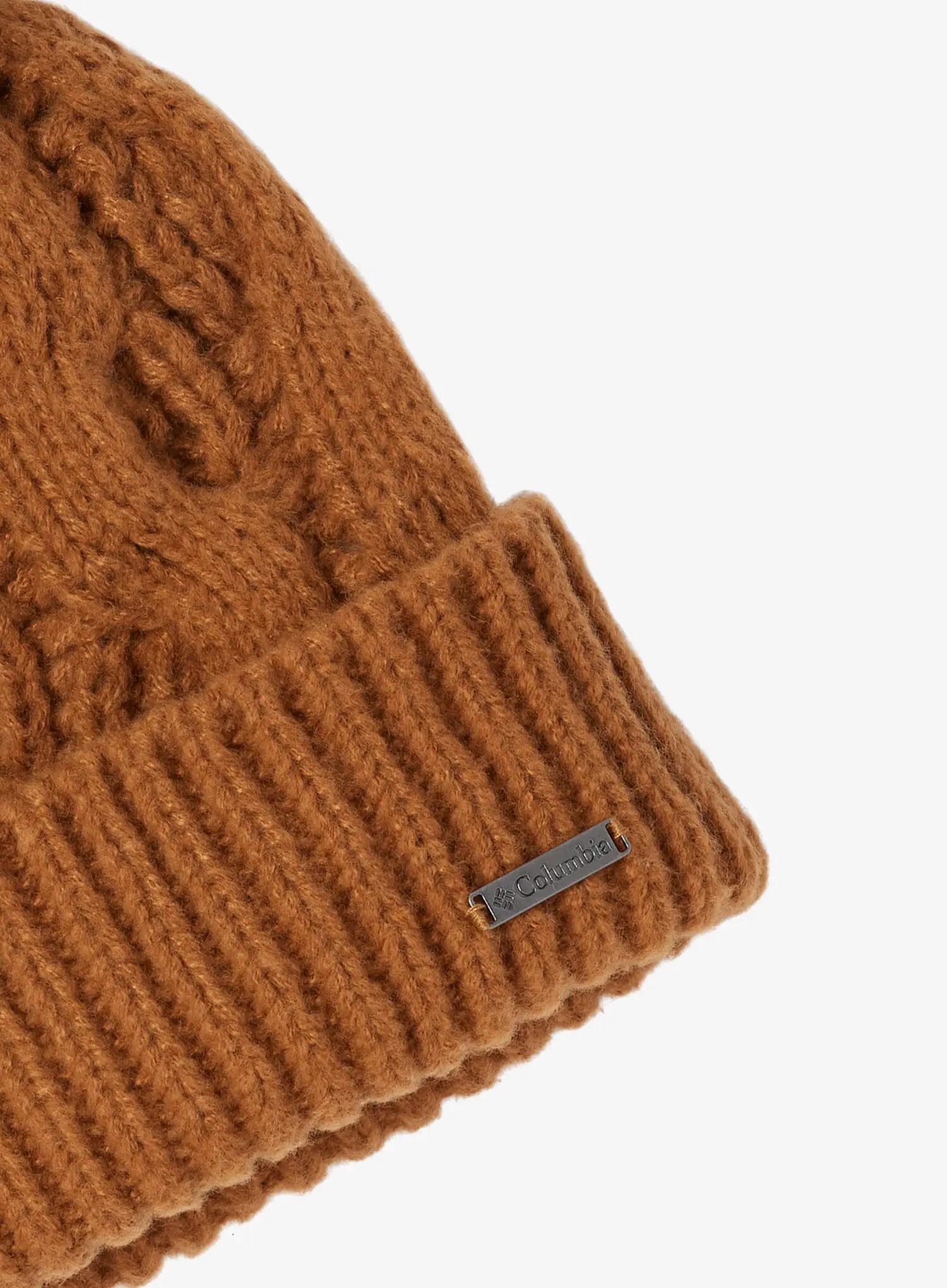 Czapka zimowa damska Columbia Boundless Days Cable Knit Pom Beanie - camel brown 2/2