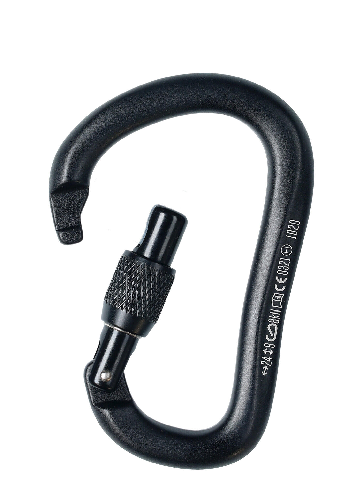 Moschettone Black Diamond RockLock Screwgate HMS forgiato a caldo 85 g nero 3/5