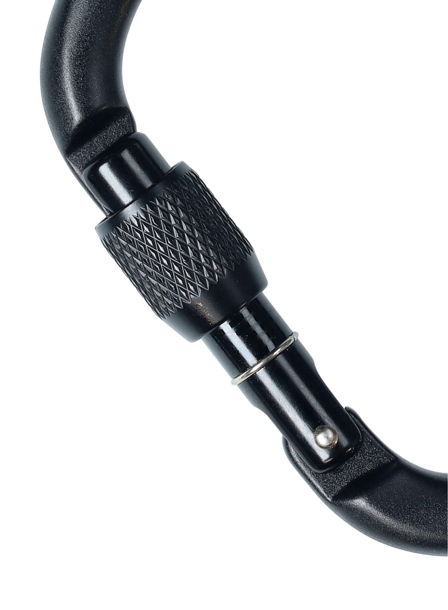 Moschettone Black Diamond RockLock Screwgate HMS forgiato a caldo 85 g nero 4/5