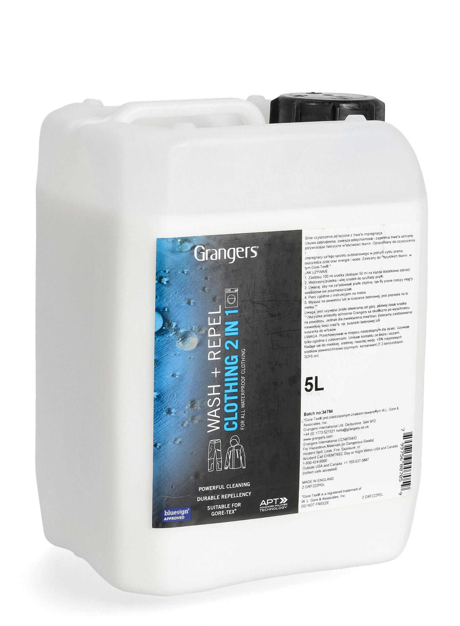 Płyn do prania Grangers Wash + Repel Clothing 2 in 1 5 L 3/3