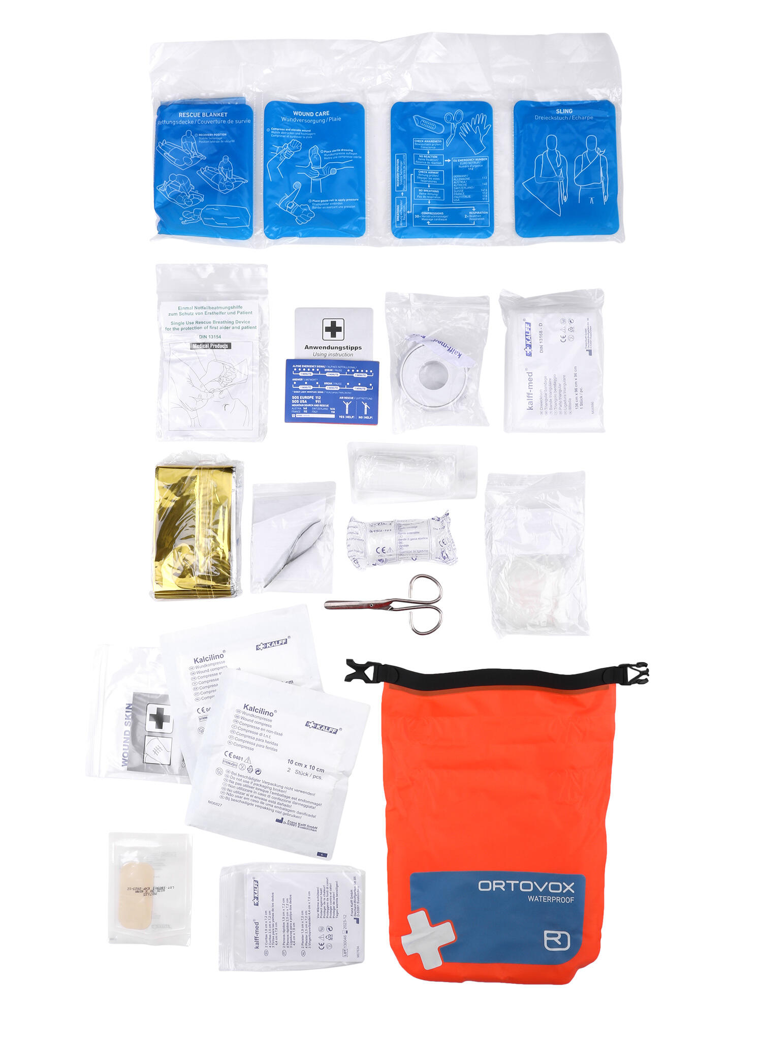 Apteczka turystyczna Ortovox First Aid Waterproof - shocking orange 2/7