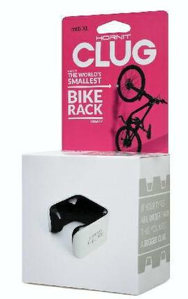Support Vélo Mural Hornit Clug Plus (70-81mm / 2.75-3.2'') Blanc / Noir