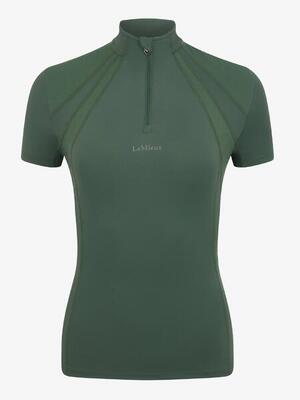Paardrijden - unisex - hunter green - -mia mesh short sleeve base layer 24