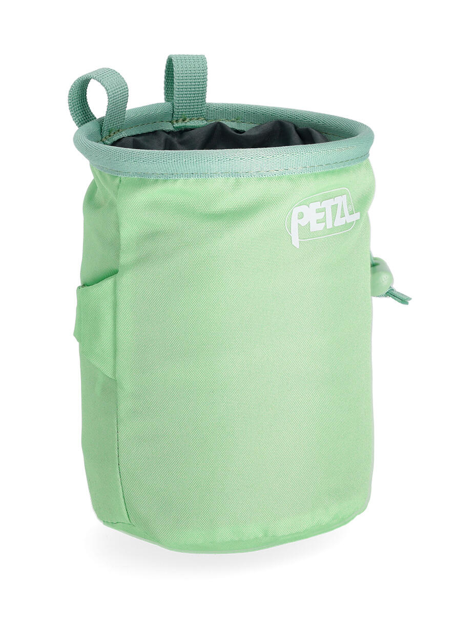 Sacchetto magnesite Petzl Bandi verde, compatto e leggero 4/7