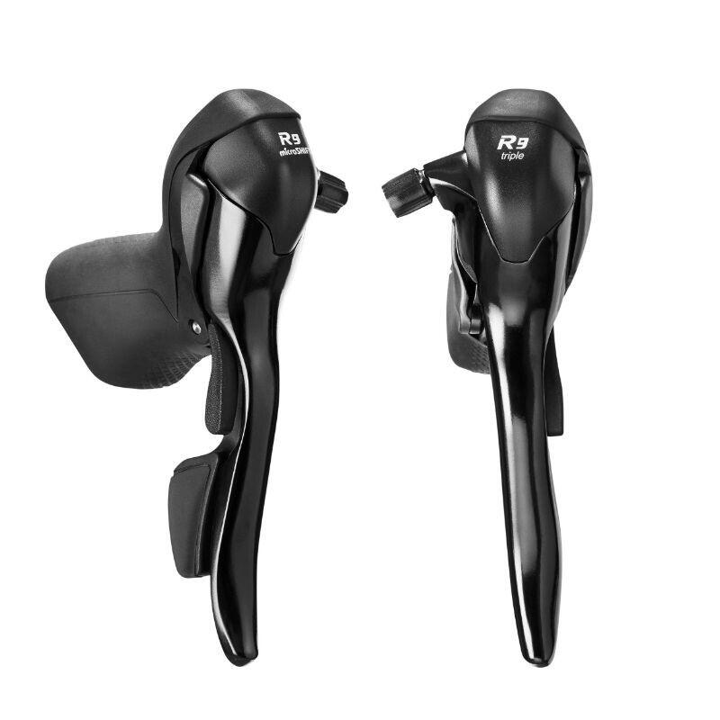 MICROSHIFT Paar dubbele aluminium rijhendels Microshift Shimano