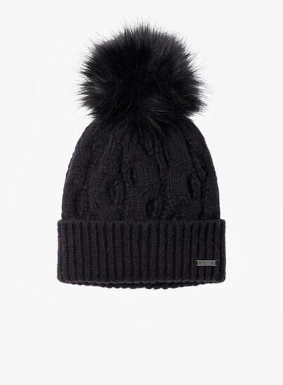 Czapka zimowa damska Columbia Boundless Days Cable Knit Pom Beanie - camel brown