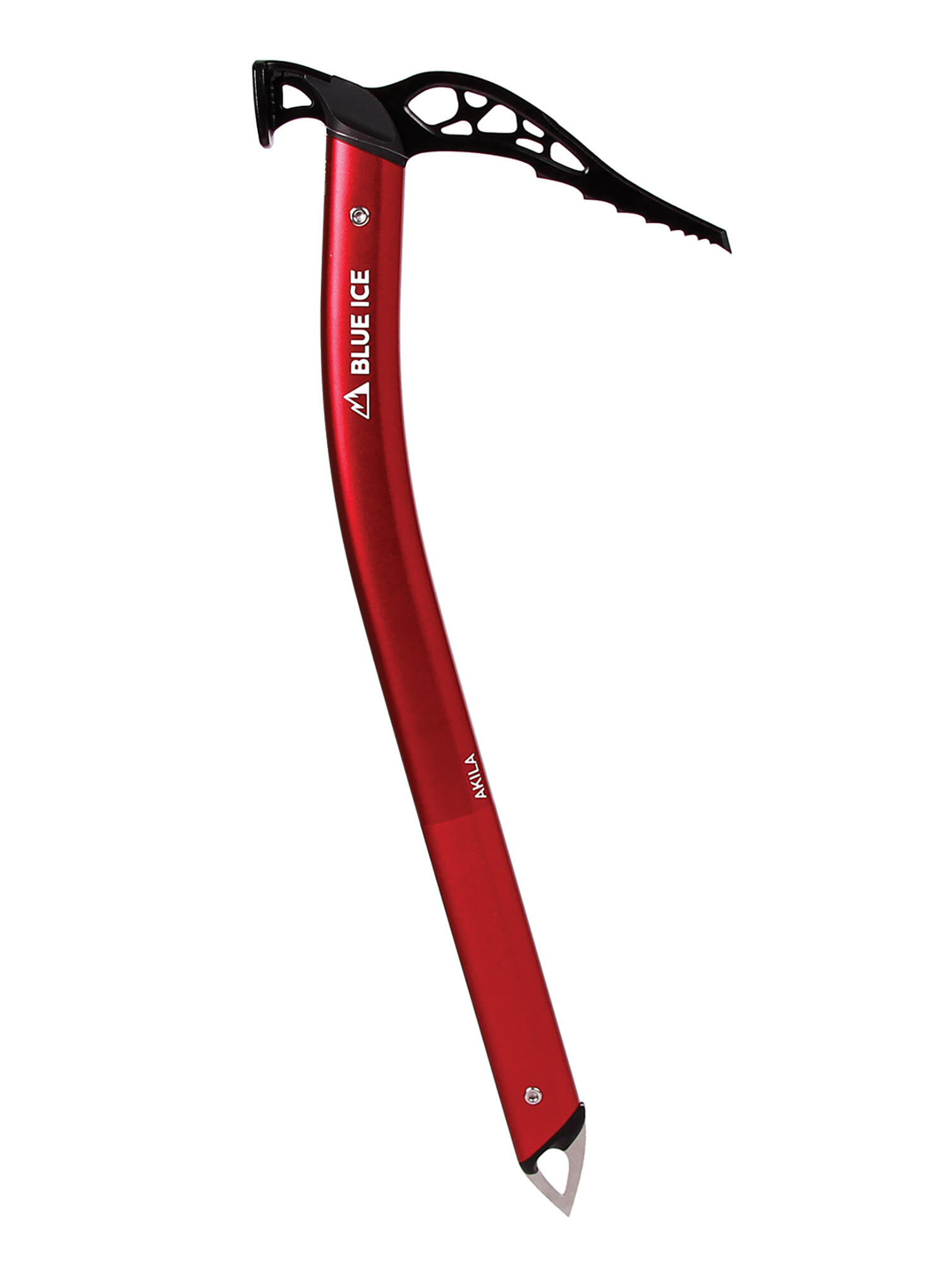 Piolet Akila Hammer Blue Ice 49 cm acier Chromoly manche aluminium anodisé rouge 2/4