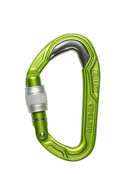 Moschettone Arrampicata Edelrid Bulletproof Screw Verde