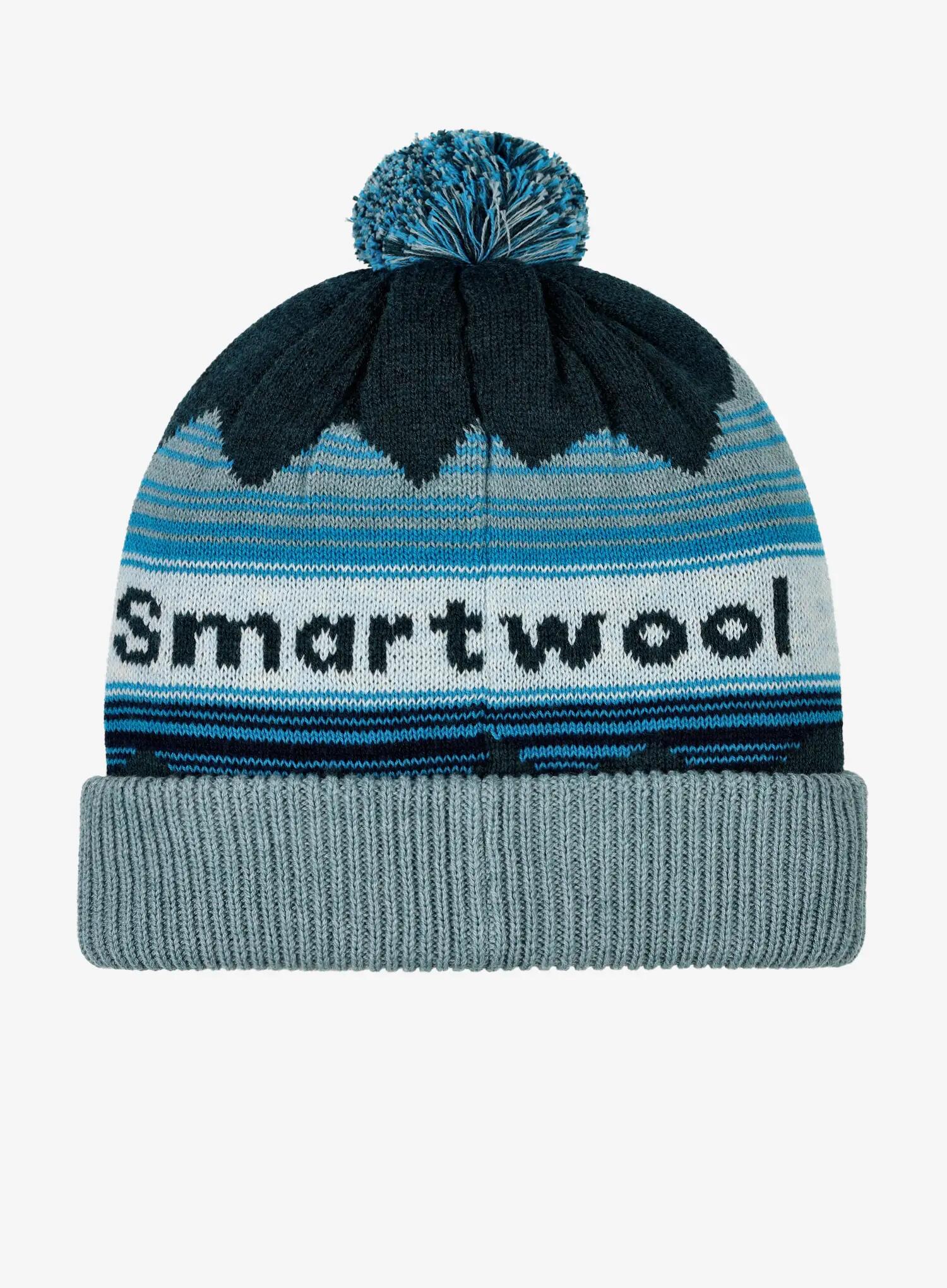 Czapka zimowa Smartwool Knit Winter Pattern POM Beanie - twilight blue heather 2/4