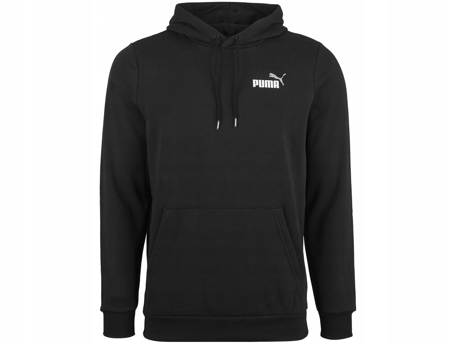 Bluza sportowa z kapturem męska czarna Puma Ess+ 2 Coi Small Logo