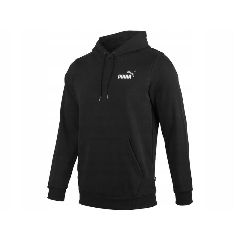 Bluza sportowa z kapturem męska czarna Puma Ess+ 2 Coi Small Logo