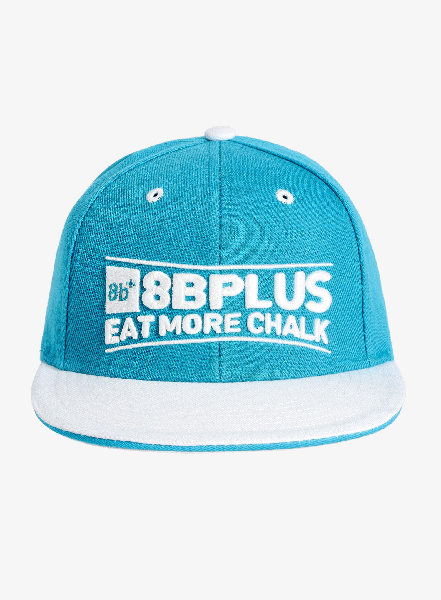 Czapka z daszkiem 8b+ Snapback Cap Eat More Chalk - blue/white 3/4