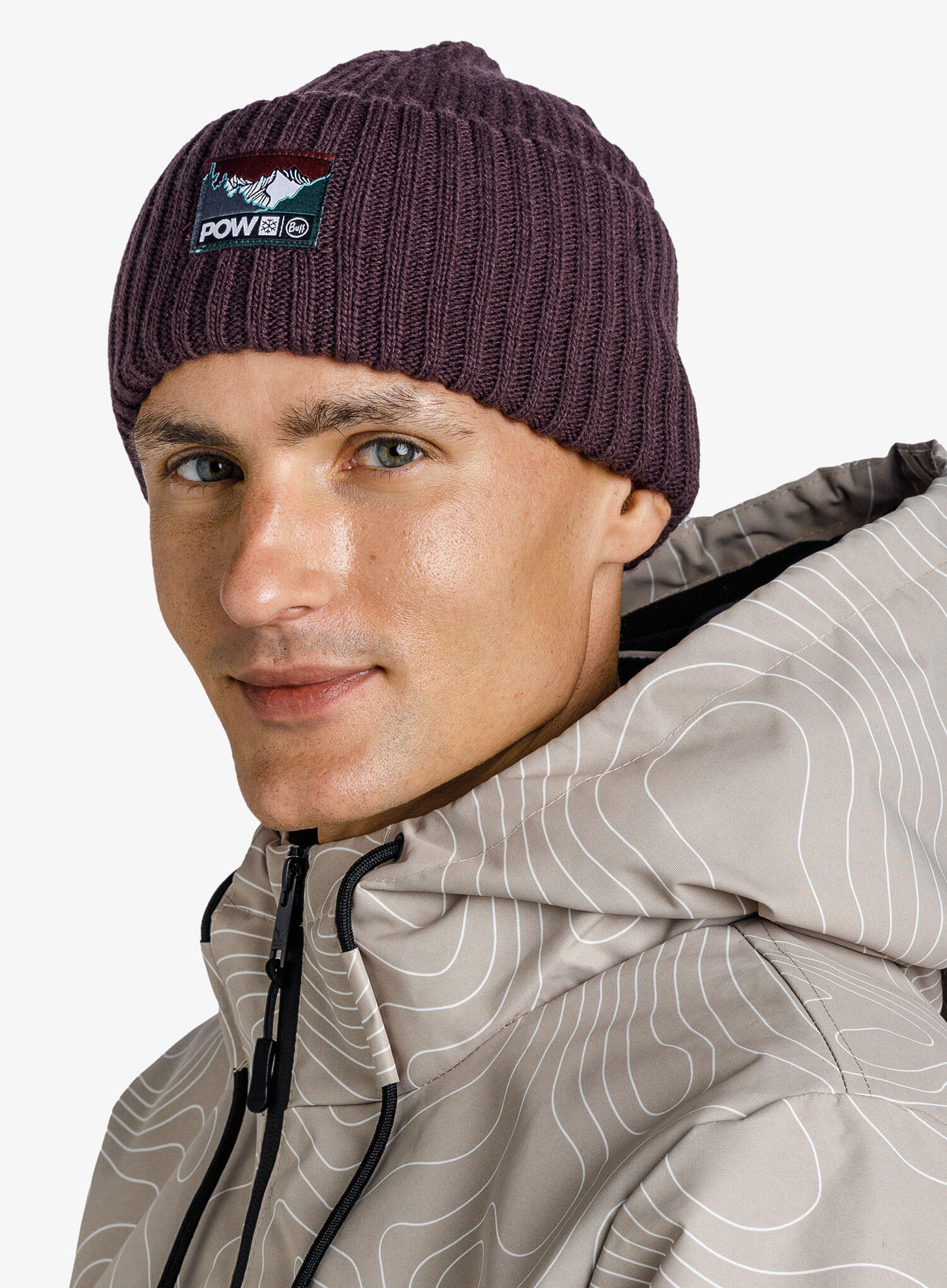 Czapka zimowa Buff Rutger Beanie - pow shadow purple 5/6