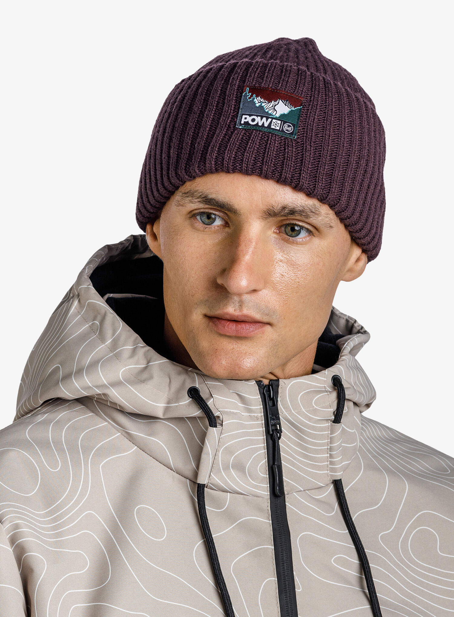 Czapka zimowa Buff Rutger Beanie - pow shadow purple 2/6