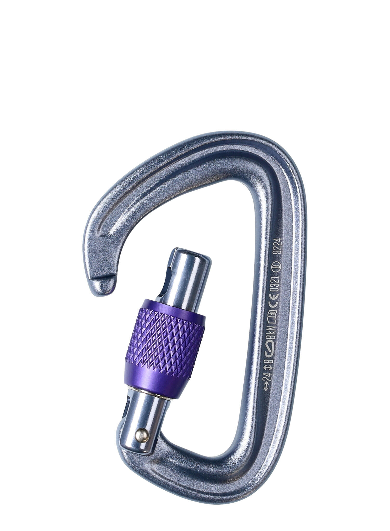 Karabinek Black Diamond LiteForge Screwgate - gray 2/4