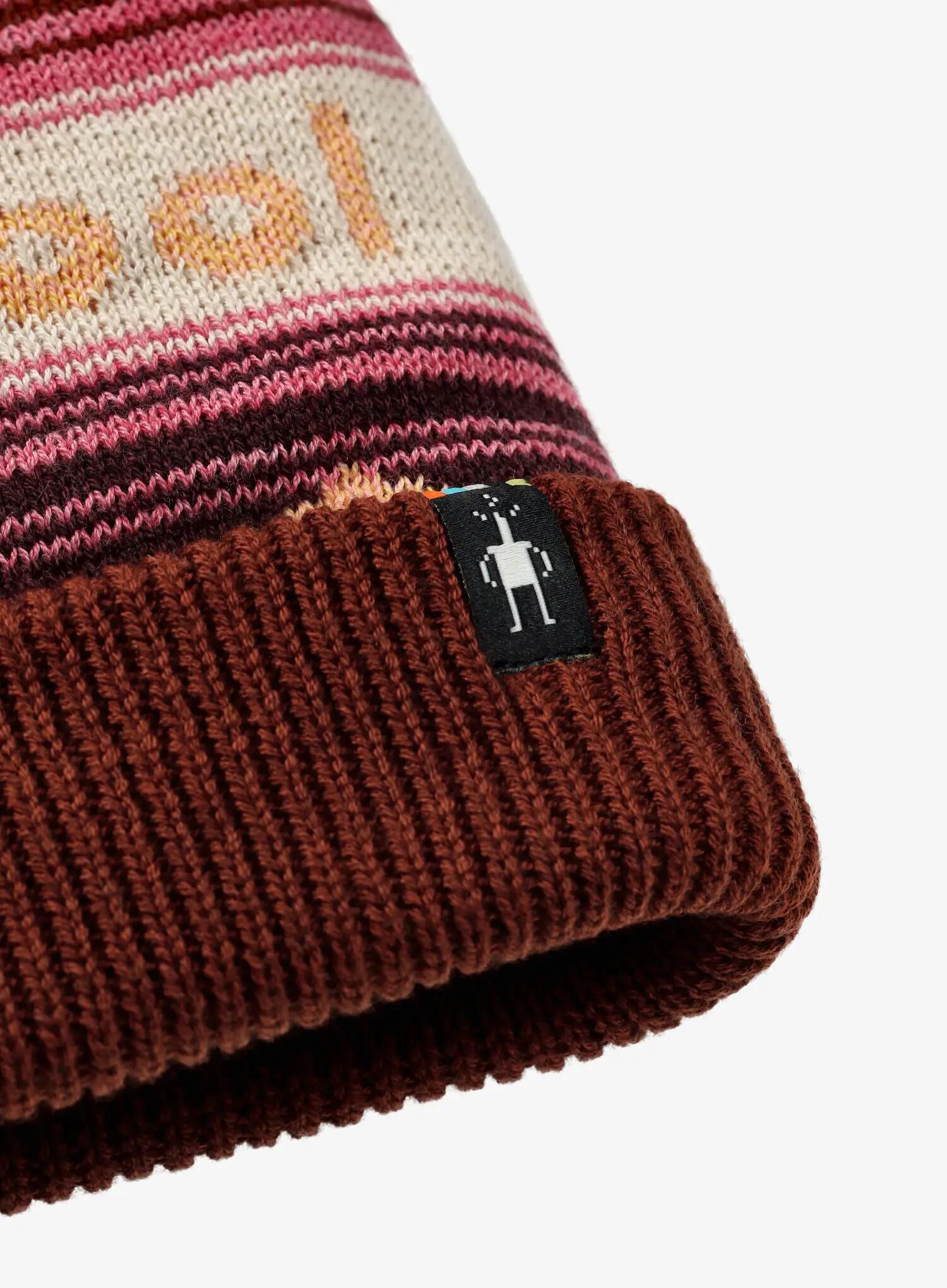 Czapka zimowa Smartwool Knit Winter Pattern POM Beanie - apricot 4/5