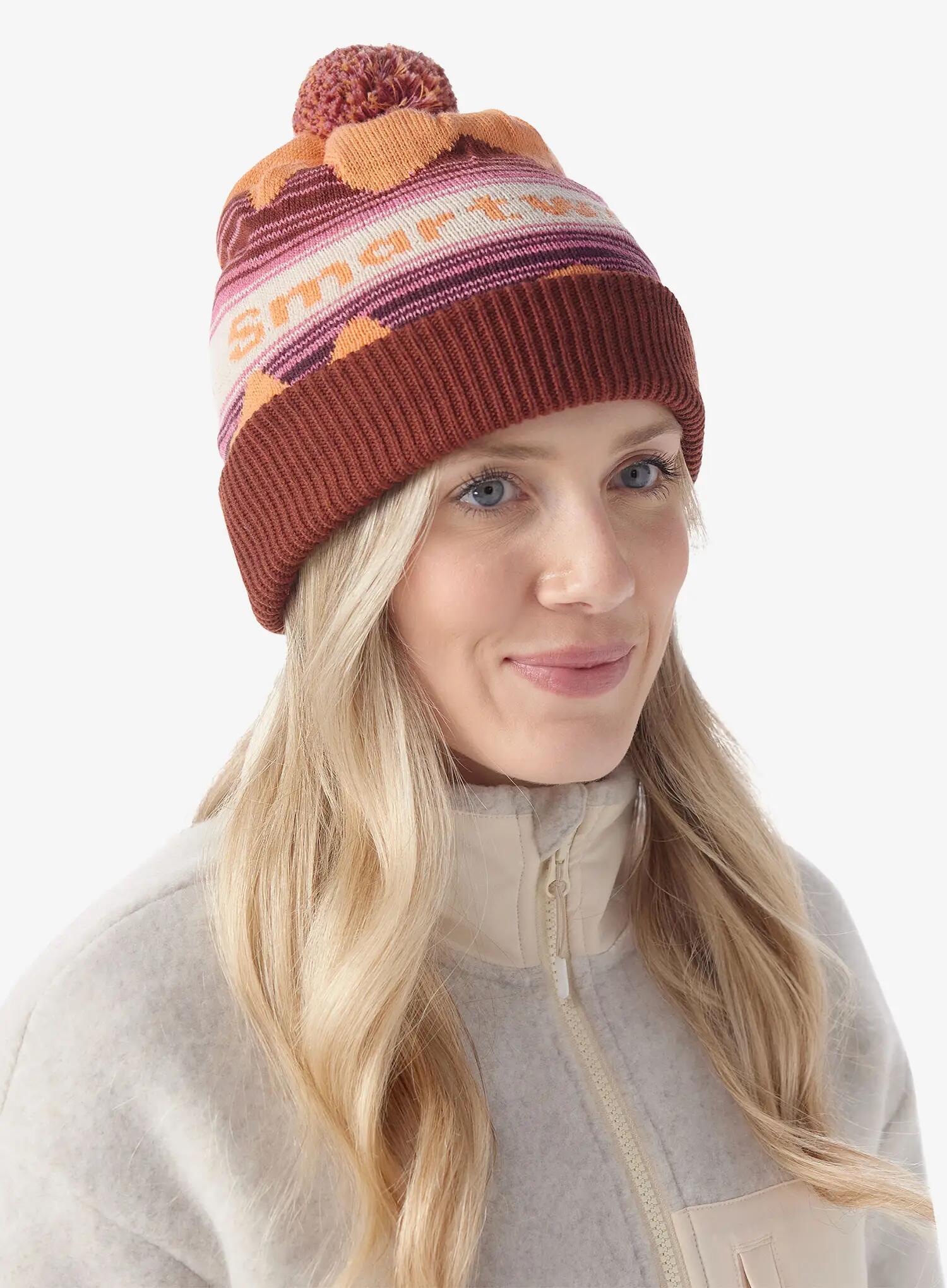 Czapka zimowa Smartwool Knit Winter Pattern POM Beanie - apricot 5/5