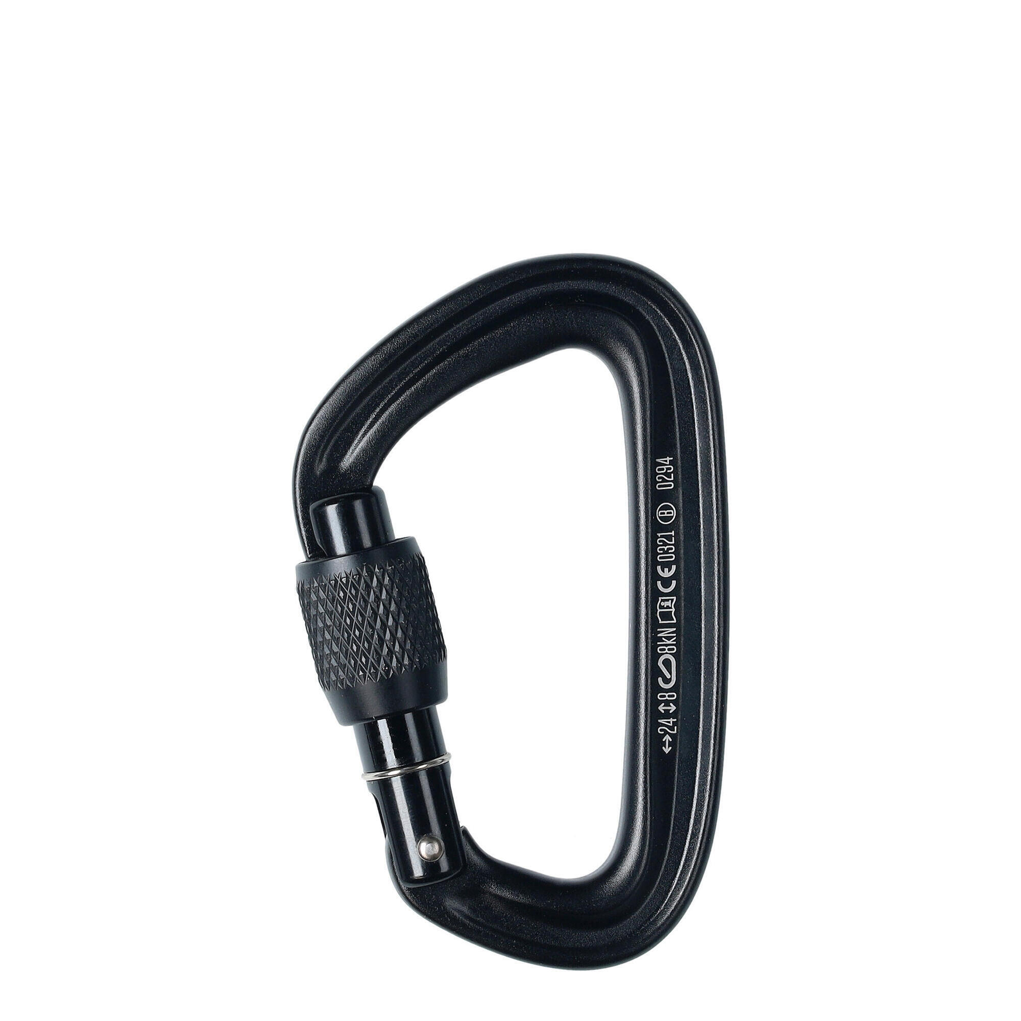 Black Diamond - Mousqueton Black Diamond Liteforge Screwgate 45 G Forgé À Chaud Ouverture 15 Mm - Mousqueton D'Escalade - Noir - Taille Unique - Decathlon