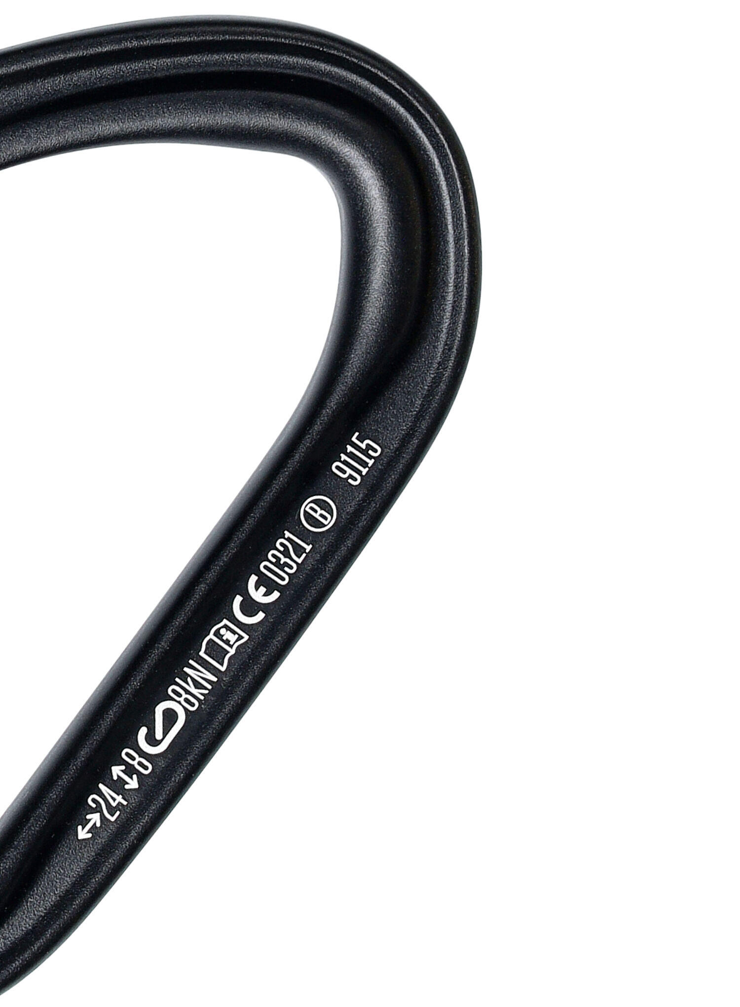 Mousqueton Black Diamond HotForge Screwgate aluminium forgé noir compact légère 3/4