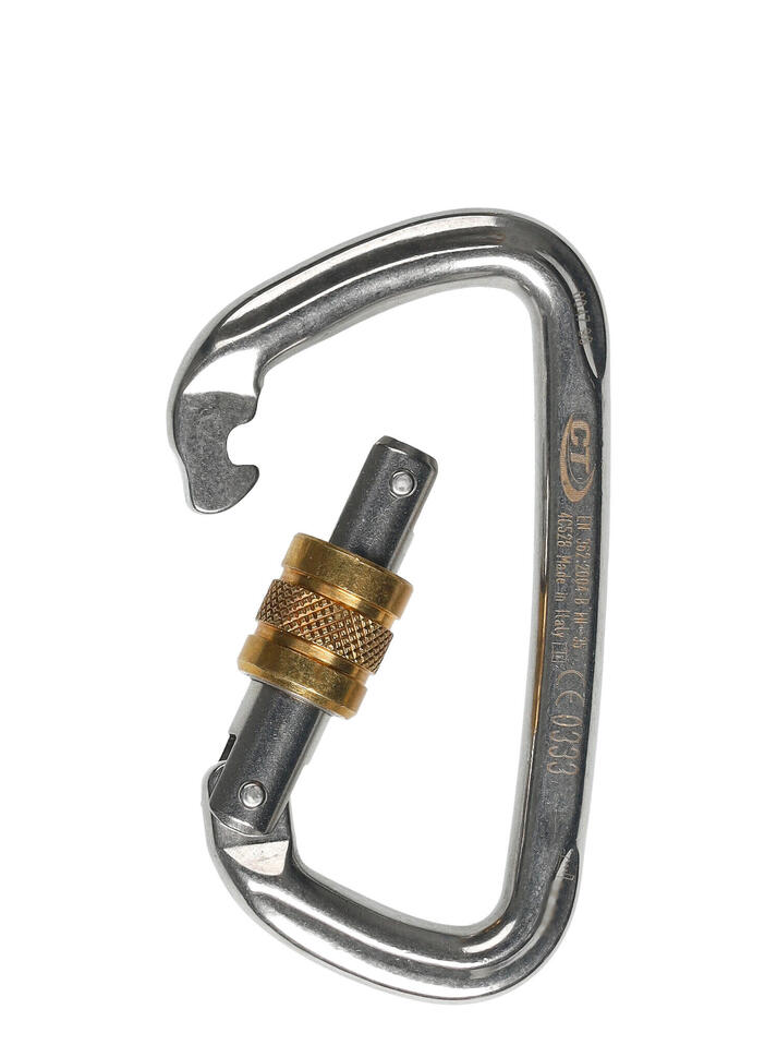 Karabinek do wspinaczki Climbing Technology D-Shape Stainless Steel SG