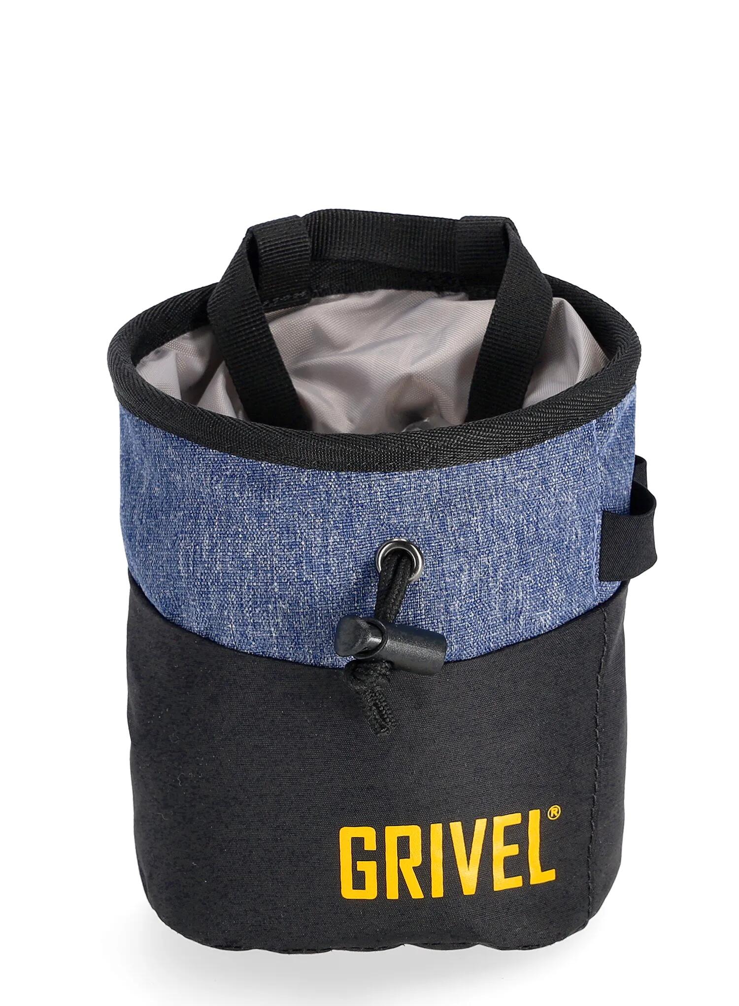 Sac à magnésie Grivel Trend denim polyester léger 75 g ceinture amovible 2/6