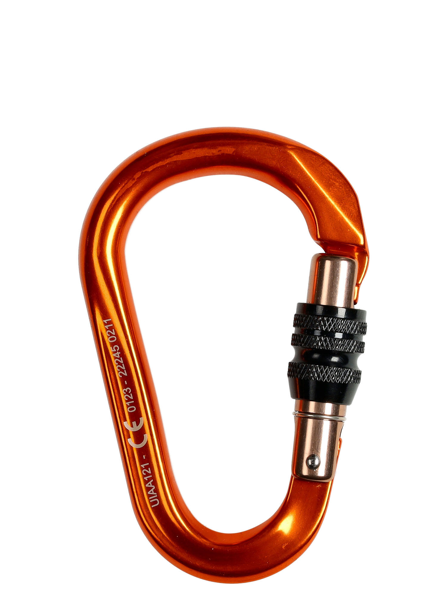 Carabiner HMS Grivel K6N MEGA aluminium 7075 fermeture à vis Keylock 81 g 21 kN 2/4