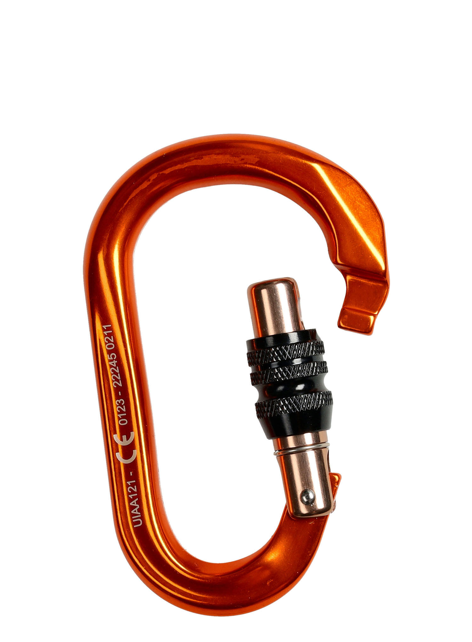 Carabiner HMS Grivel K6N MEGA aluminium 7075 fermeture à vis Keylock 81 g 21 kN 3/4