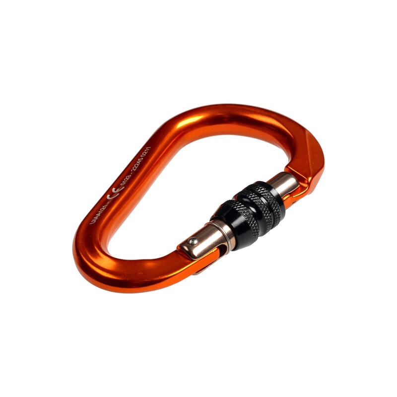 Carabină HMS Grivel K6N MEGA aluminiu 7075 cu închidere cu șurub Keylock