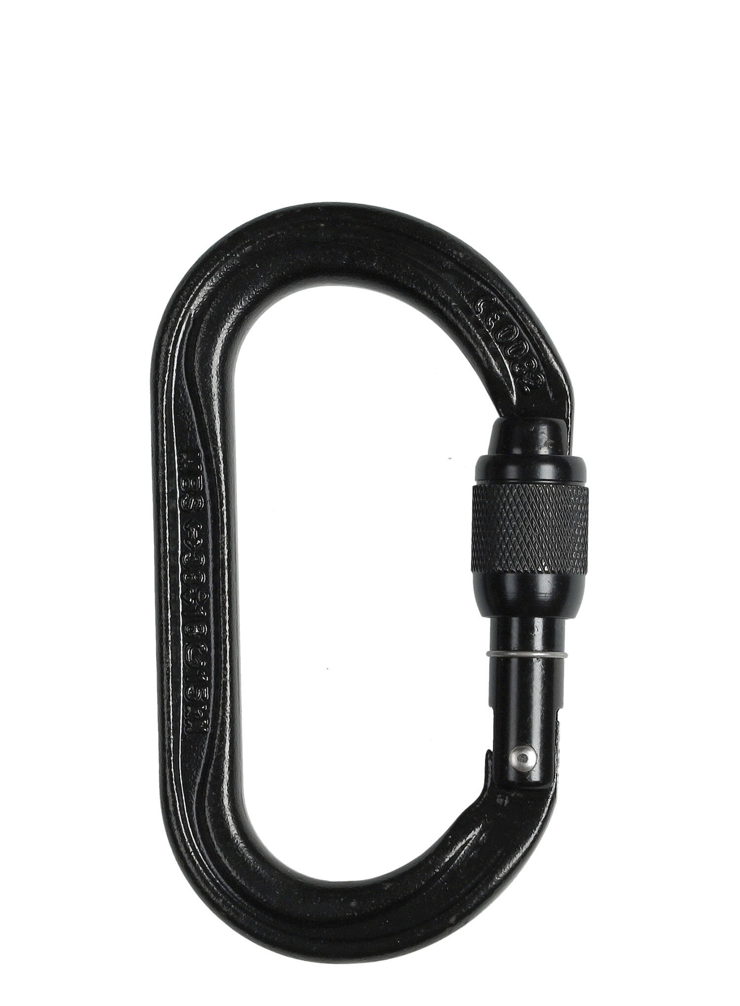Petzl Oxan mousqueton acier noir Vis/Keylock résistant pour amarrages fixes 3/7