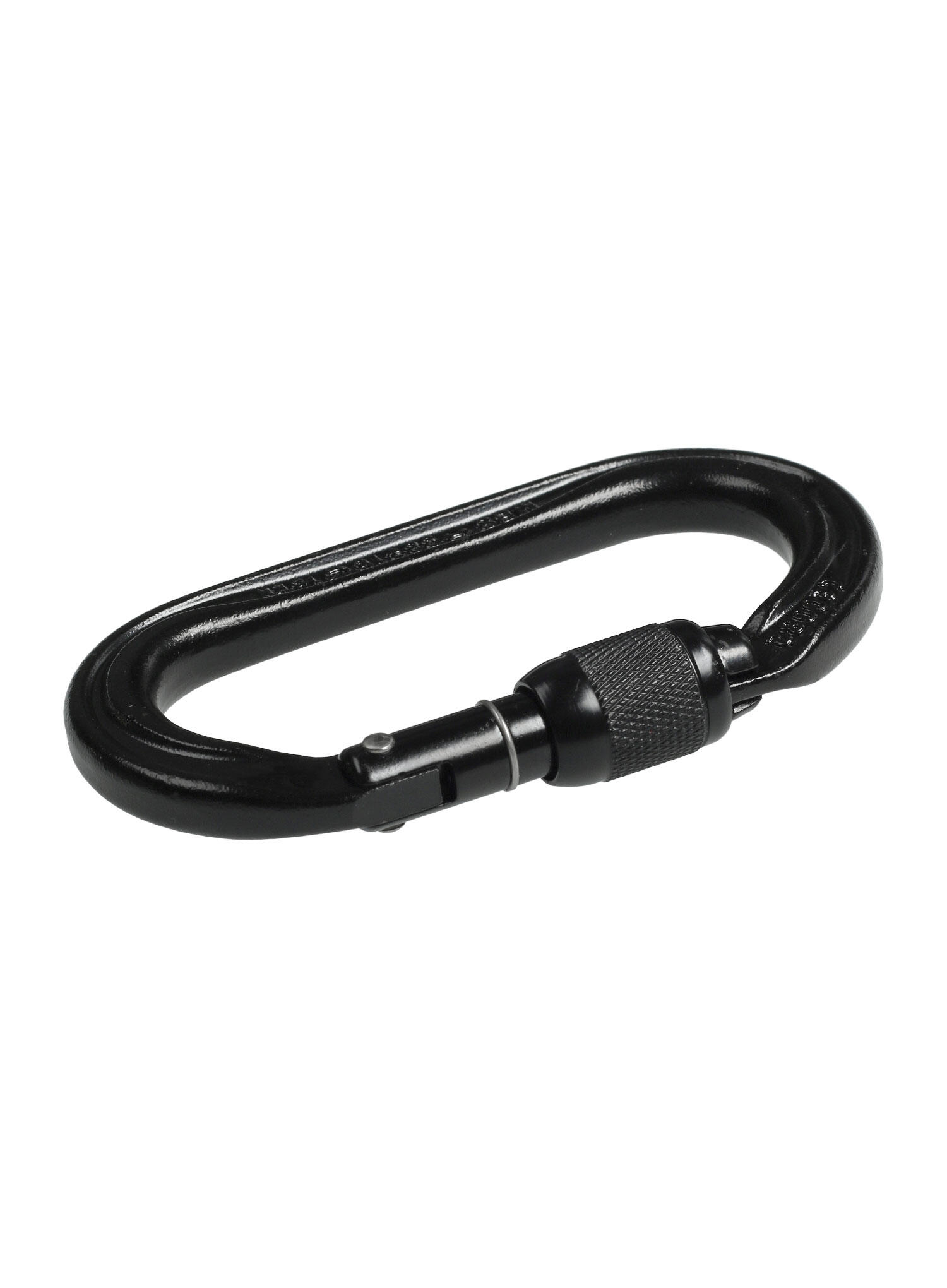 Petzl Oxan mousqueton acier noir Vis/Keylock résistant pour amarrages fixes 6/7