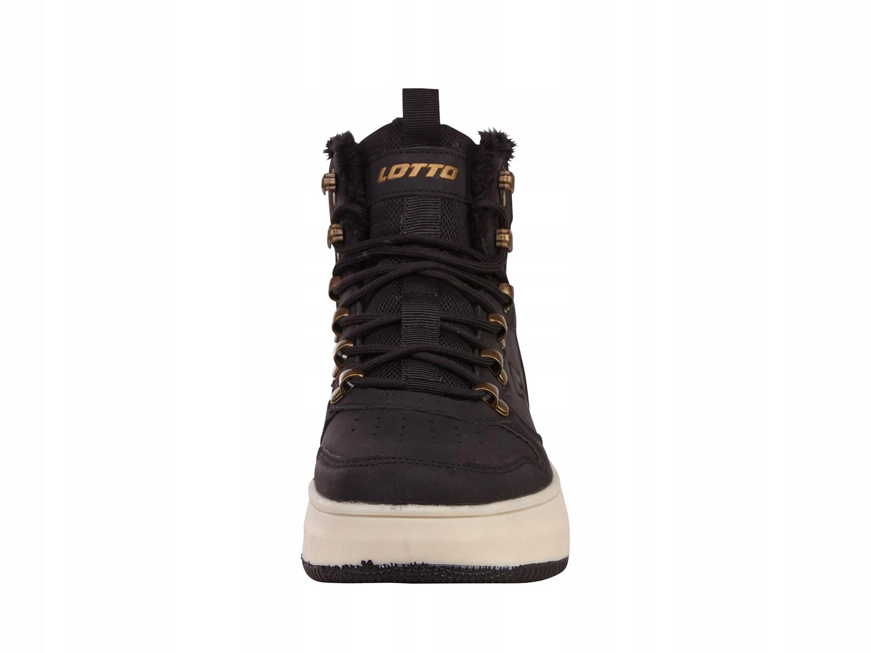 BUTY damskie LOTTO JALANA FUR czarne ocieplane 2400390W-1112 wysokie 42 4/5