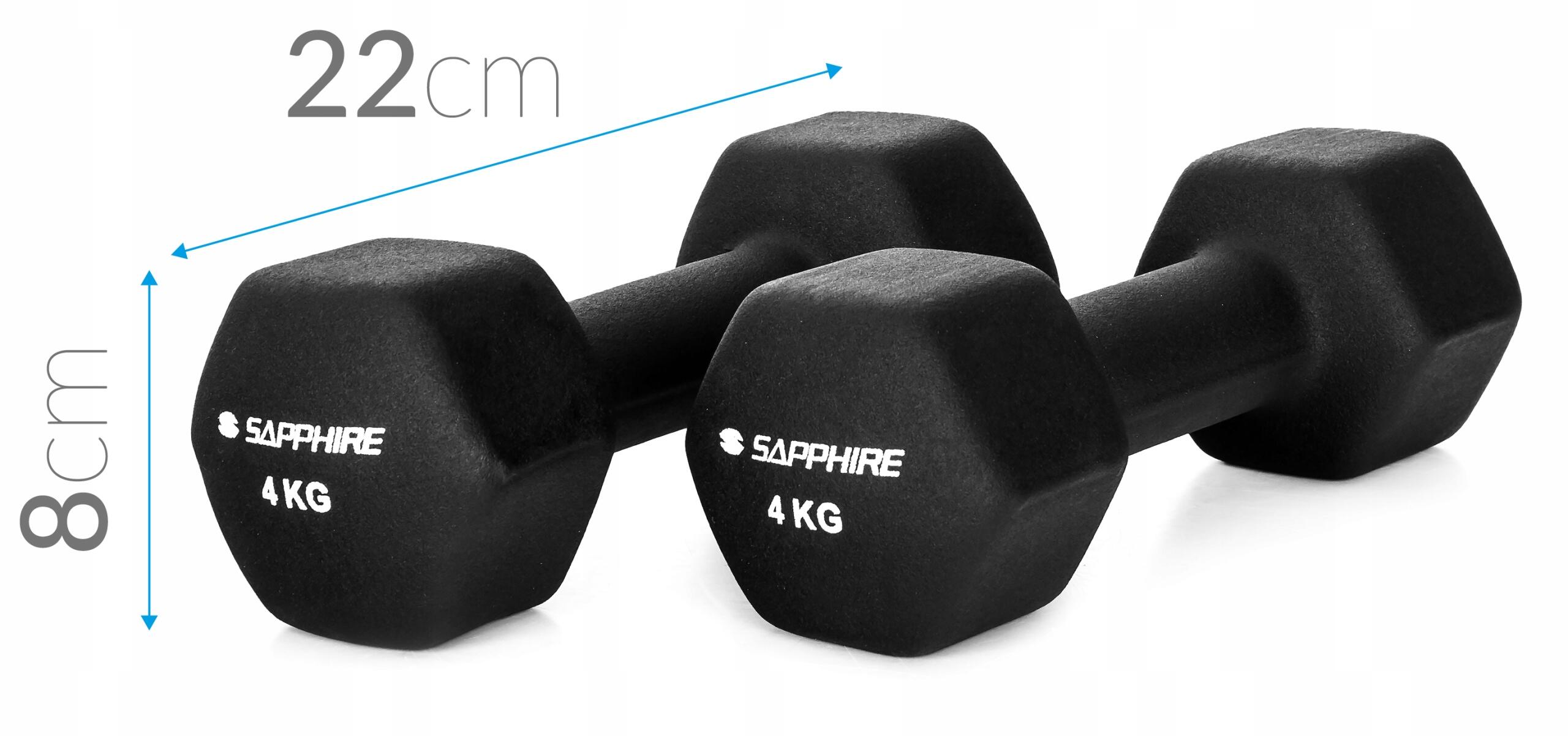 Hantelki fitness Sapphire SG-1104DV 2x4 kg 5/5