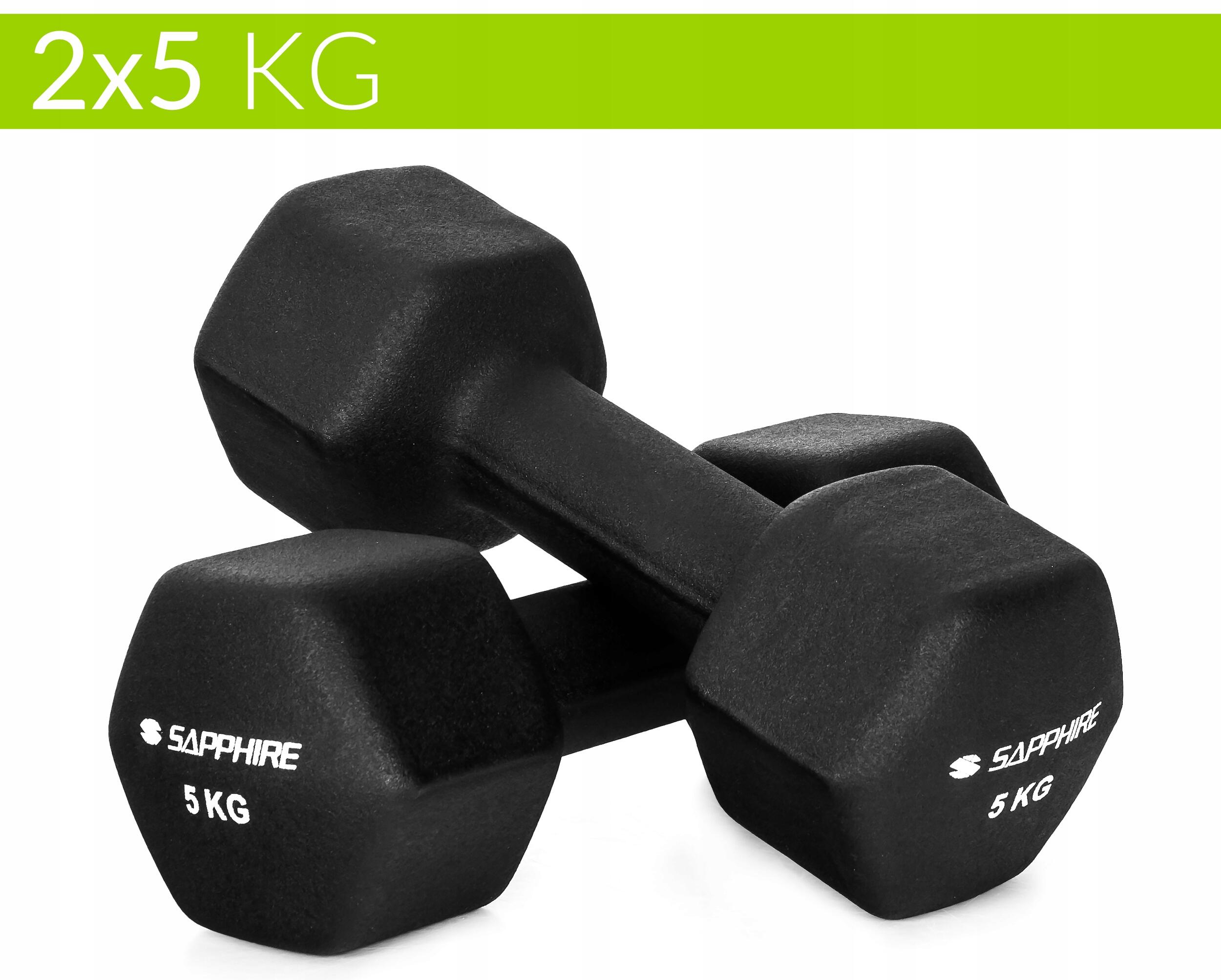 Hantelki fitness Sapphire SG-1105DV 2x5 kg 3/5