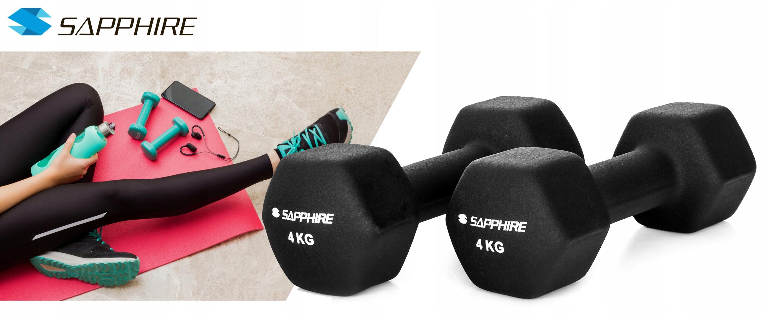 Hantelki fitness Sapphire SG-1104DV 2x4 kg 2/5