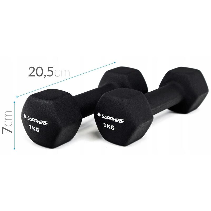 Hantelki fitness Sapphire SG-1103DV 2x3 kg